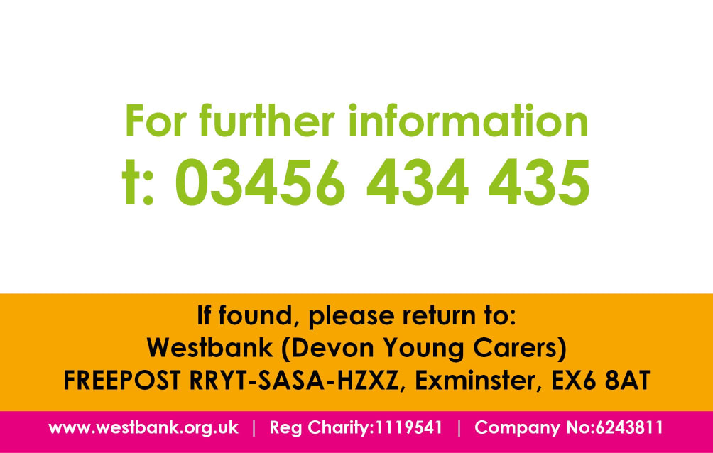 Image: Young Carers ID Badge (Back)
