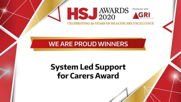HSJ 2020 Winners Award Certificate