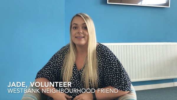 Jade supports Westbank by volunteering, can you?